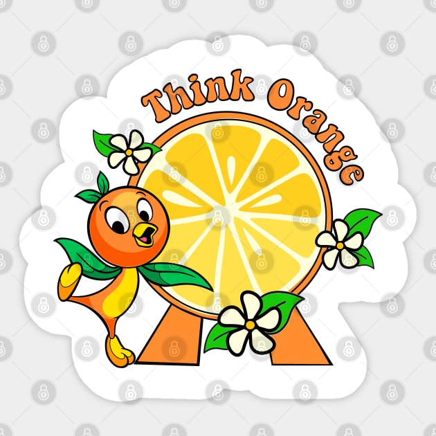 Orange Bird @ Epcot Sticker by Flip Flops in Fantasyland